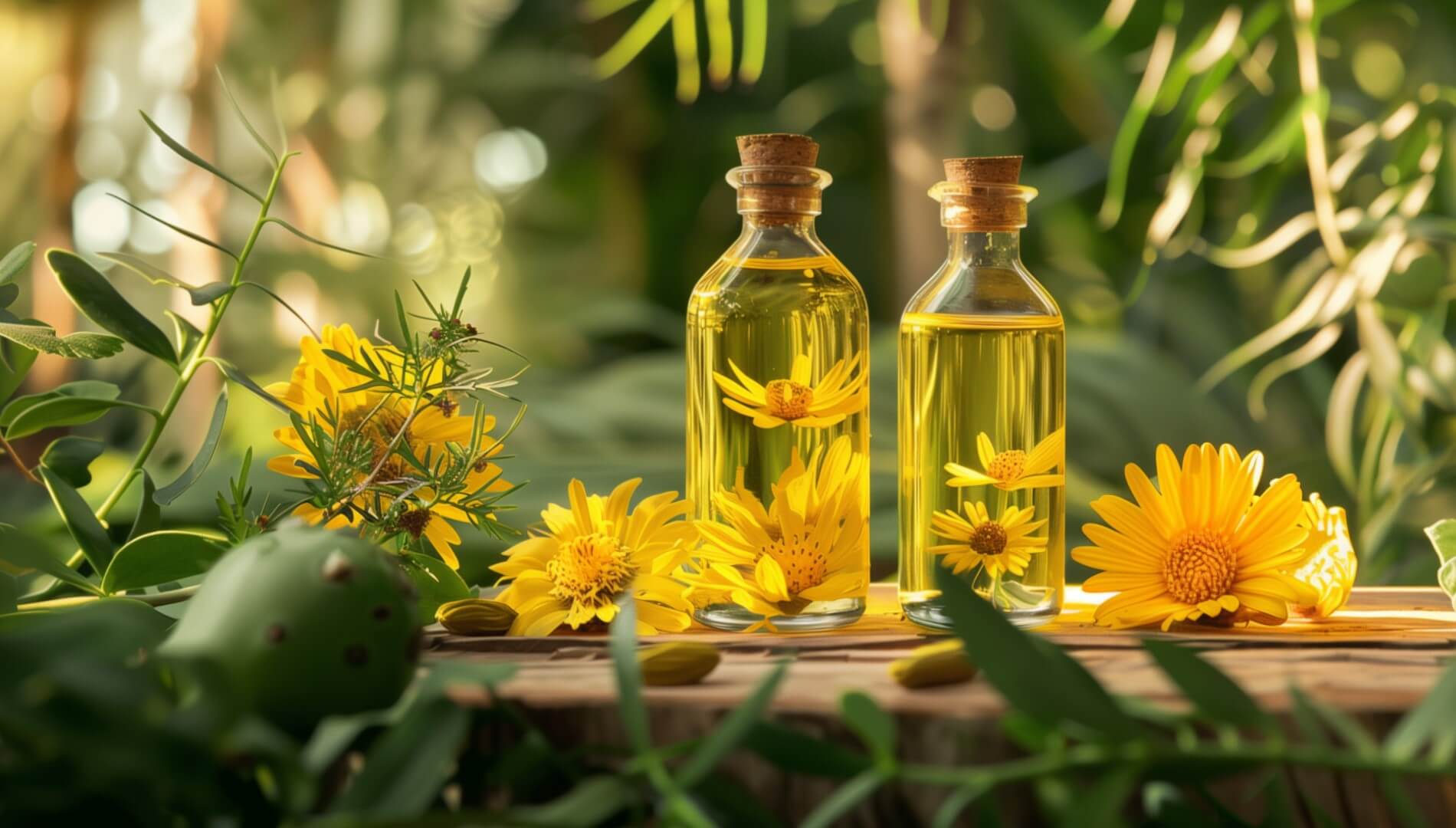 Les huiles végétales pour le soleil et l'été