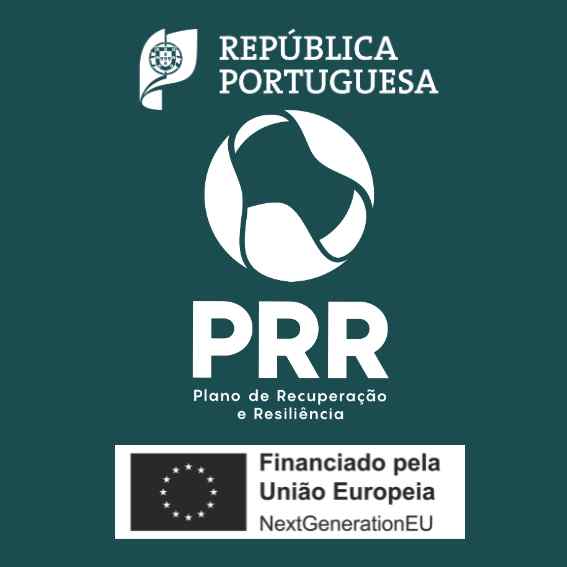 Logótipo do PRR – Plano de Recuperação e Resiliência, República Portuguesa e União Europeia NextGenerationEU Imagen