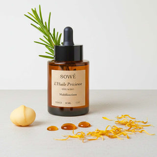 Huile précieuse et naturelle pour le visage