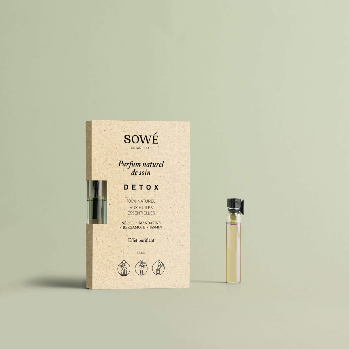 Detox - Parfum aux huiles essentielles - Romarin Orange Citron Feuille de Hô