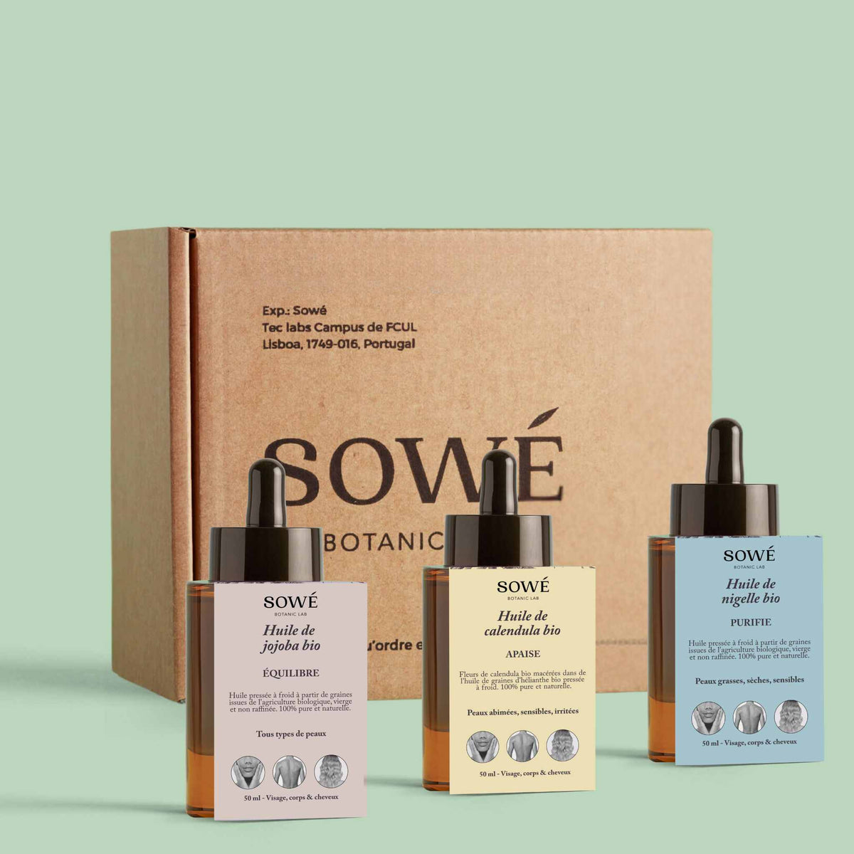 Kit pele sensível e reativa