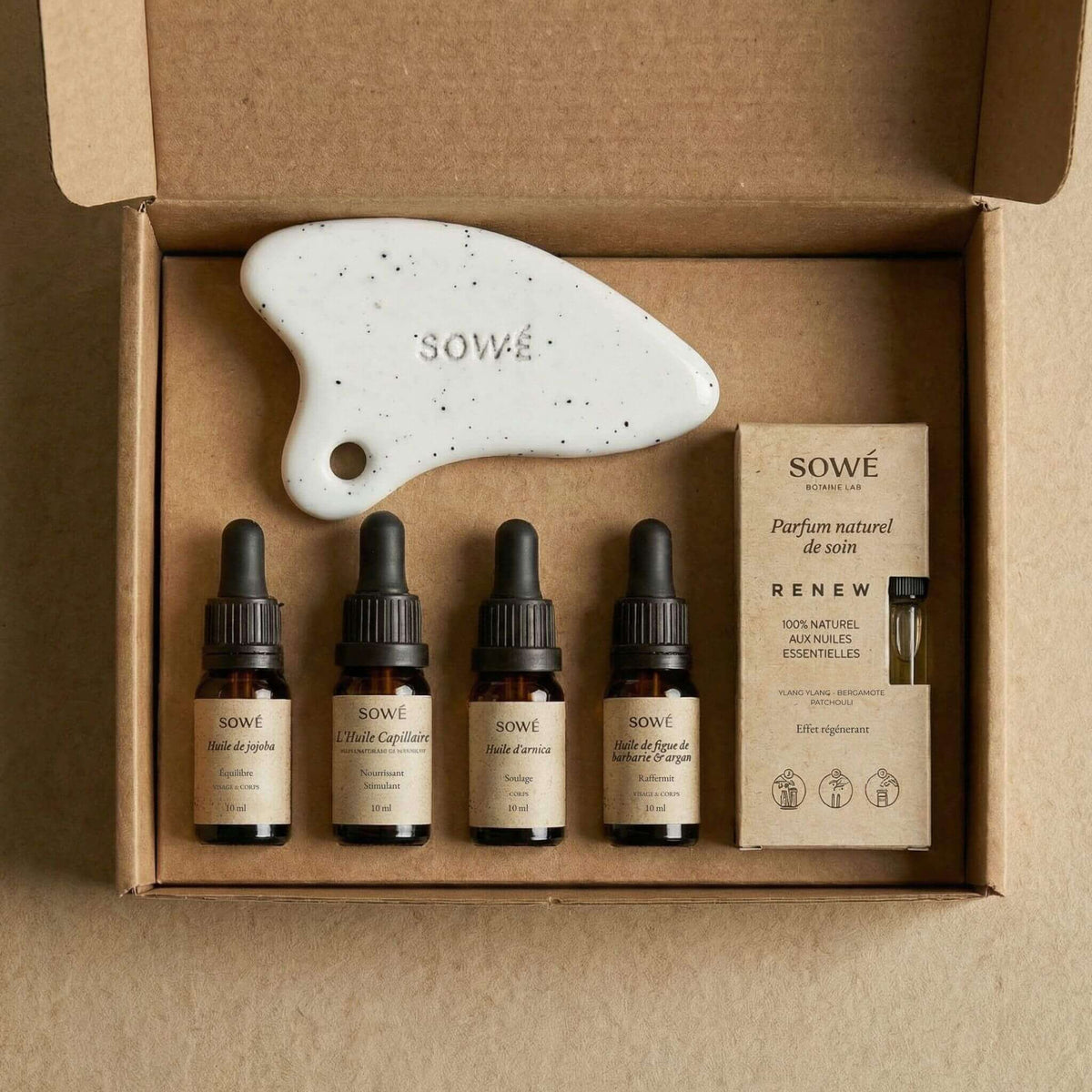 Coffret saint valentine, huiles pour le visage, corps et cheveux