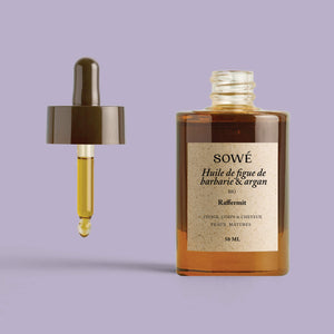 Huile de figue de barbarie et argan, raffermit, bio, visage, corps et cheveux 