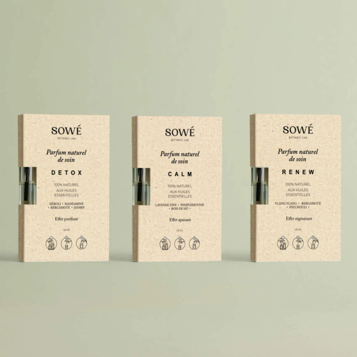 Pack de 3 flacons d'huiles essentielles parfumées